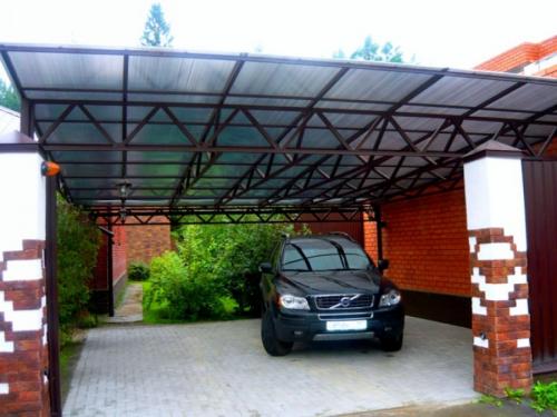 Навес из поликарбоната к дому. Навесы из поликарбоната — самостоятельное изготовление и особенности проектирования (100 фото)