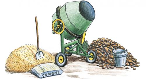 В 1 м3 бетона сколько цемента песка и щебня. Сколько нужно материалов на 1 куб бетона?