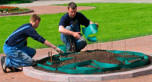 Бордюры для грядок. Материалы для окантовки