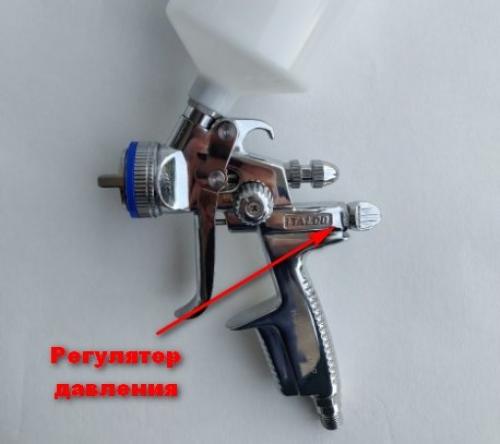 Как работает краскопульт с нижним бачком. Устройство краскопульта пневматического