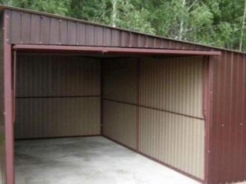 Гаражи из профнастила. Особенности: плюсы и минусы 05