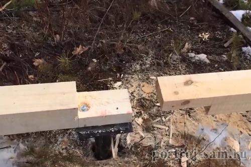 Установка деревянных каркасах. Устройство деревянного пола 02