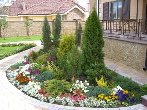 План клумбы непрерывного цветения с разверткой и ассортиментом растений. Клумбы непрерывного цветения для тенистых и солнечных мест: примеры с фото 19