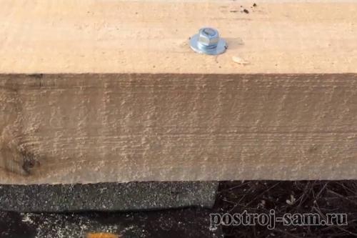 Установка деревянных каркасах. Устройство деревянного пола 05