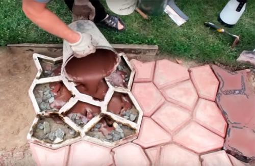 Формы своими руками для садовых дорожек. Садовая дорожка своими руками при помощи формы