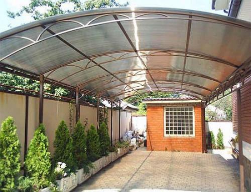 Навес из поликарбоната на даче. Навесы из поликарбоната — самостоятельное изготовление и особенности проектирования (100 фото) 18