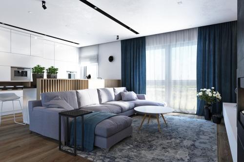 Идеи дизайна: как сочетать кухню и гостиную в студии 02