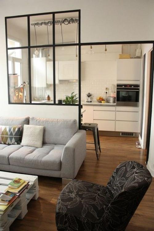 Как разделить кухню и жилую зону в студии: креативные идеи и советы 09