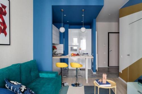 Дизайн гостиной однокомнатной квартиры. Способы зонирования однокомнатной квартиры