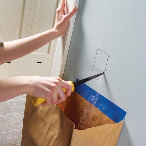 Монтаж профиля для гипсокартона. Монтаж профиля к стене 06