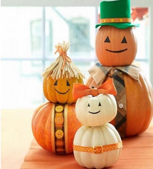 Поделка из небольшой тыквы. Поделки из тыквы в детский сад и на выставку в школу