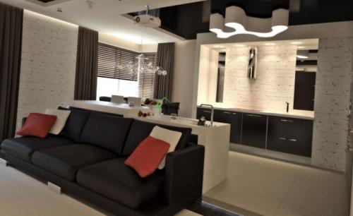 Как сделать кухню-студию с залом более функциональной и уютной 04