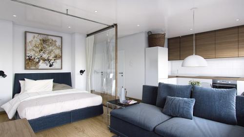 Современный дизайн однокомнатной квартиры: стиль и комфорт в каждой детали 01