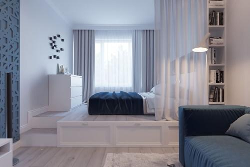 Как зонировать пространство в однушке без использования стен. Как зонировать однокомнатную квартиру: идеи дизайна