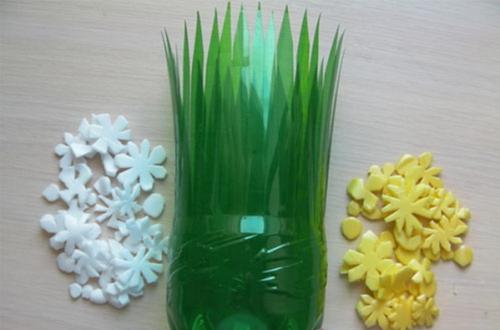 Напольная ваза из 5 литровой бутылки. Ваза из пластиковой бутылки