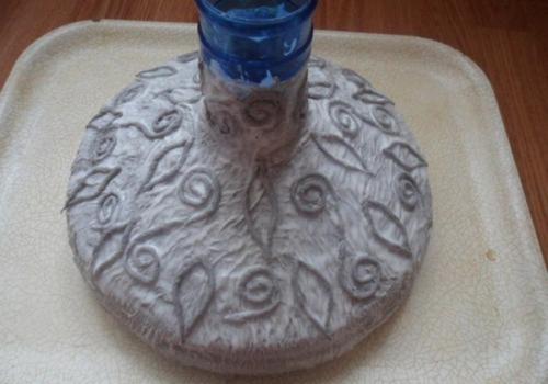 Напольная ваза из 5 литровой бутылки. Ваза из пластиковой бутылки