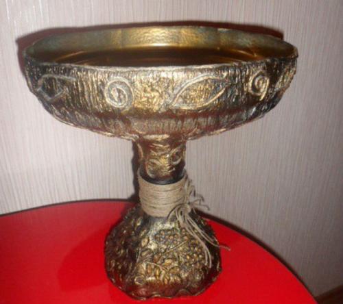 Напольная ваза из 5 литровой бутылки. Ваза из пластиковой бутылки