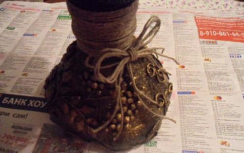 Напольная ваза из 5 литровой бутылки. Ваза из пластиковой бутылки