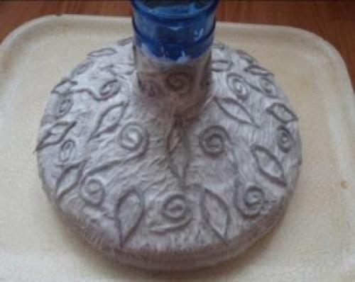 Делаем яркую вазу из пластиковой бутылки. Ваза из пластиковой бутылки и шпагата