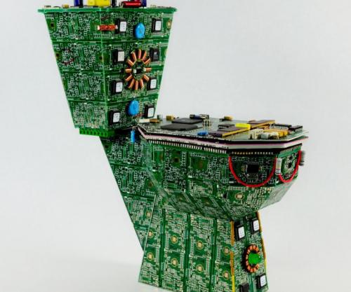 Ваза из пластиковой бутылки и ложек. Ваза из ложек 22