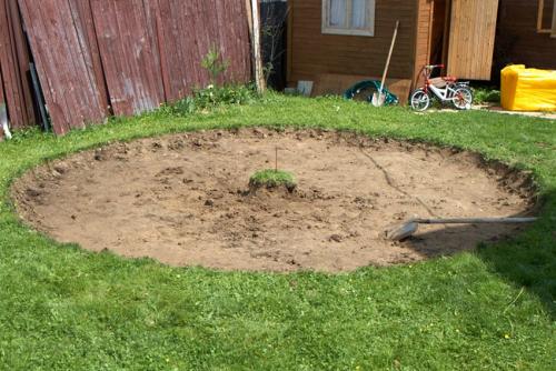 Установка каркасного бассейна на даче. Нужен ли котлован под каркасный бассейн 17