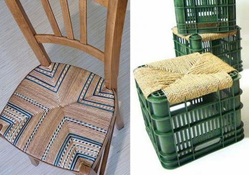 Как сделать красивую вазу из бутылки и шпагата своими руками 09