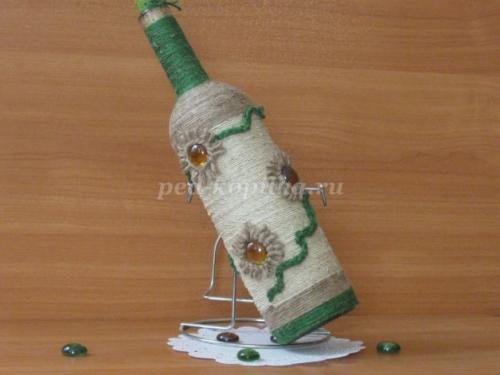 Шпагат для Декора: 3 Простых Идеи для Красивой Бутылки 27
