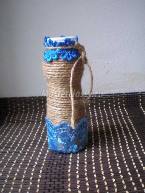 Ваза из пластиковой бутылки и джута: простой мастер-класс своими руками 25 Ваза из пластиковой бутылки и джута: простой мастер-класс своими руками 25