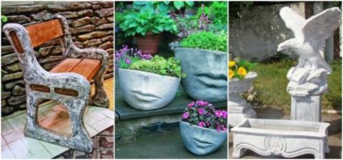 Малые архитектурные формы из бетона. Особенности материала