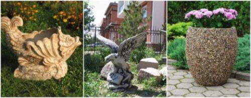 Малые архитектурные формы из бетона. Особенности материала