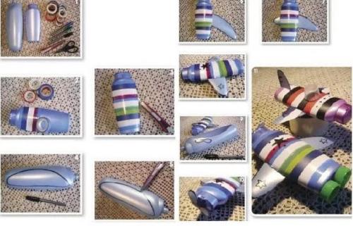 Какие другие материалы можно использовать вместе с бутылкой из-под йогурта для украшения. Идеи поделок для сада и огорода 2025 из пластиковых бутылок