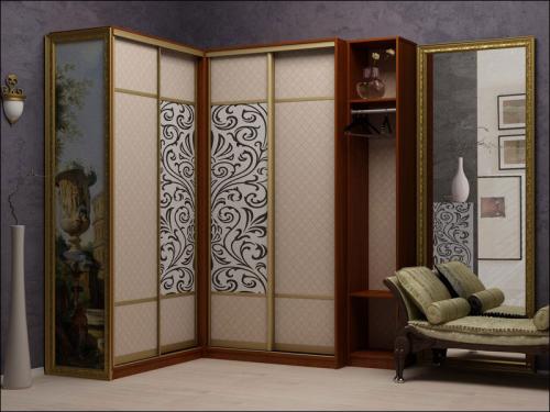 Г образный шкаф в прихожую. Виды