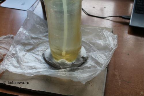 Как сделать форму вазы более устойчивой. Гипсовая вазочка