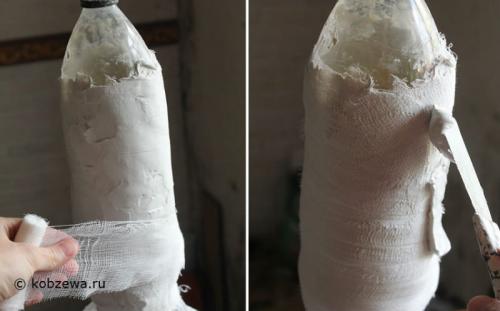 Как сделать форму вазы более устойчивой. Гипсовая вазочка