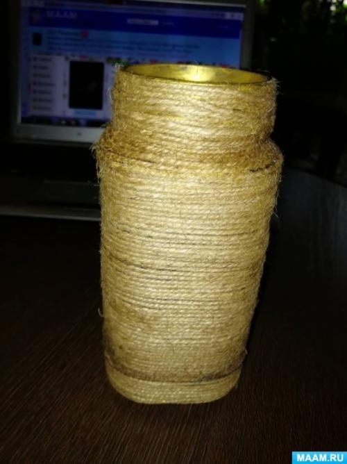 Какие материалы нужны для создания вазы из шпагата и картона. Мастер-класс «Ваза с использованием джутовой нити» (12 фото)