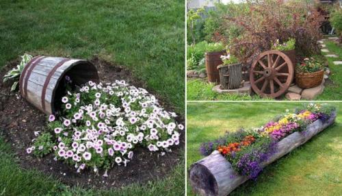 Клумба своими руками из подручных материалов. Виды
