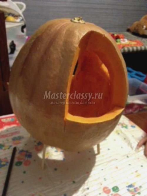 Как сделать карету из тыквы своими руками. Поделка из тыквы на праздник осени. Что понадобится? 04 Как сделать карету из тыквы своими руками. Поделка из тыквы на праздник осени. Что понадобится? 04