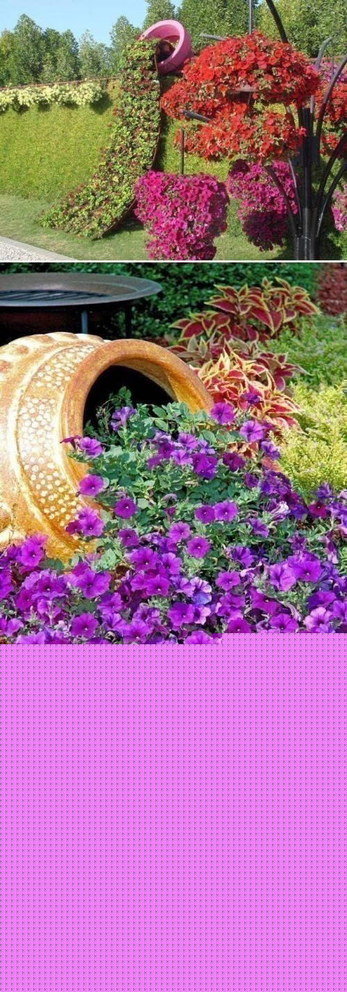 Как своими руками сделать клумбы из цветочных горшков. Как сделать выпадающую клумбу: пошаговая инструкция