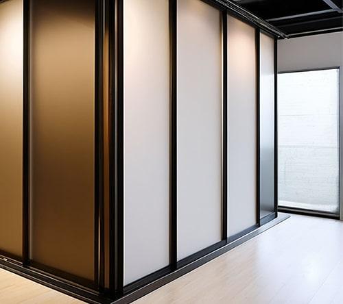 Какие современные технологии используются при изготовлении межкомнатных перегородок купе в Москве. Какие виды раздвижных перегородок бывают?