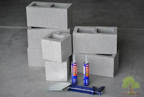 Вертикальная клумба из трубы своими руками. Вариант №1. Используем строительные блоки