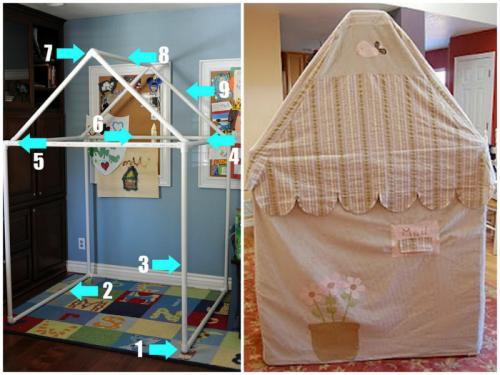 Строим детский домик своими руками. Щитовой детский домик для дачи своими руками: технология изготовления 04