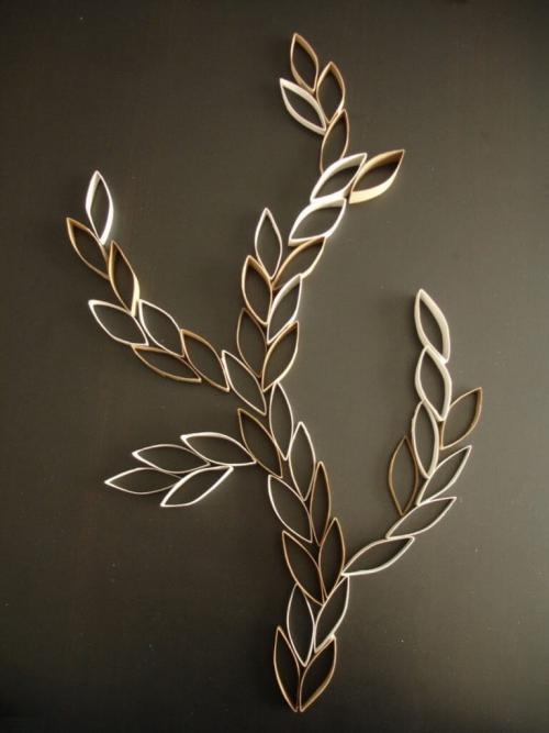 Дизайн стен в гостиной своими руками. Декор стен подручными материалами