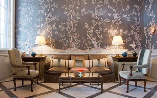 Декор одной стены в гостиной. Выбора цвета стен 07