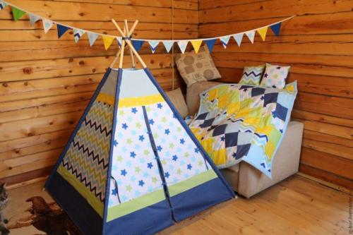 Как сделать вигвам из пластиковых труб. Домик-вигвам