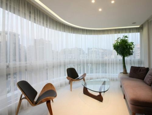 Элегантность и стиль: шторы и тюль для современного зала 25 Элегантность и стиль: шторы и тюль для современного зала 25