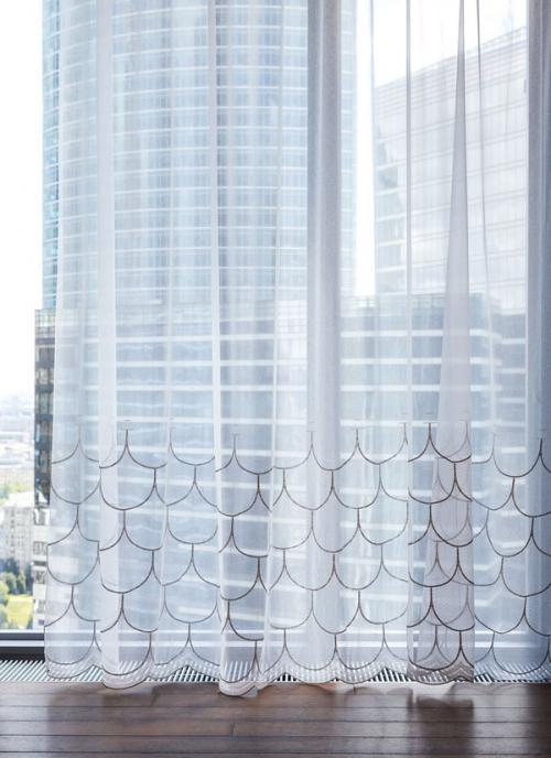 Шторы и тюль в зал в современном стиле. Современный дизайн