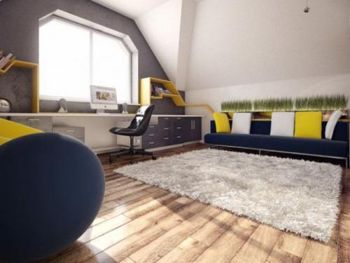 Широкий подоконник в спальне. Размер подоконника