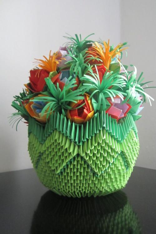 Как сделать вазу своими руками из бумаги. Оригами ваза своими руками поэтапно: мастер-класс для начинающих, фото, схемы, идеи