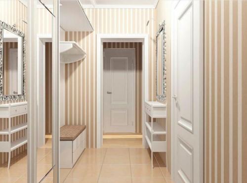 Узкая прихожая: как выбрать идеальные обои для коридора 03