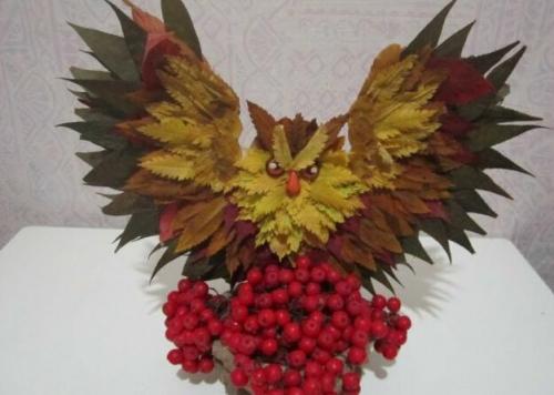 Осенние поделки из листьев своими руками (все новинки для детей детского сада и школы)